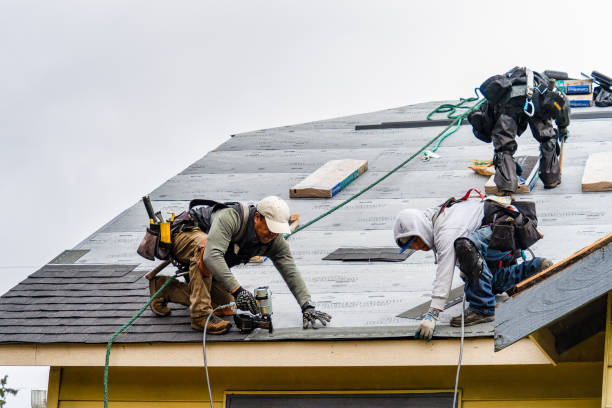 Professional Roofing technician working in Stockton, NJ